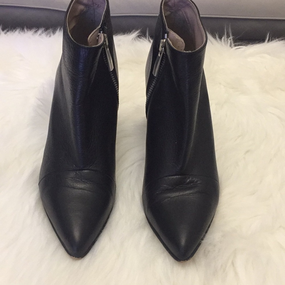 Zara leather booties